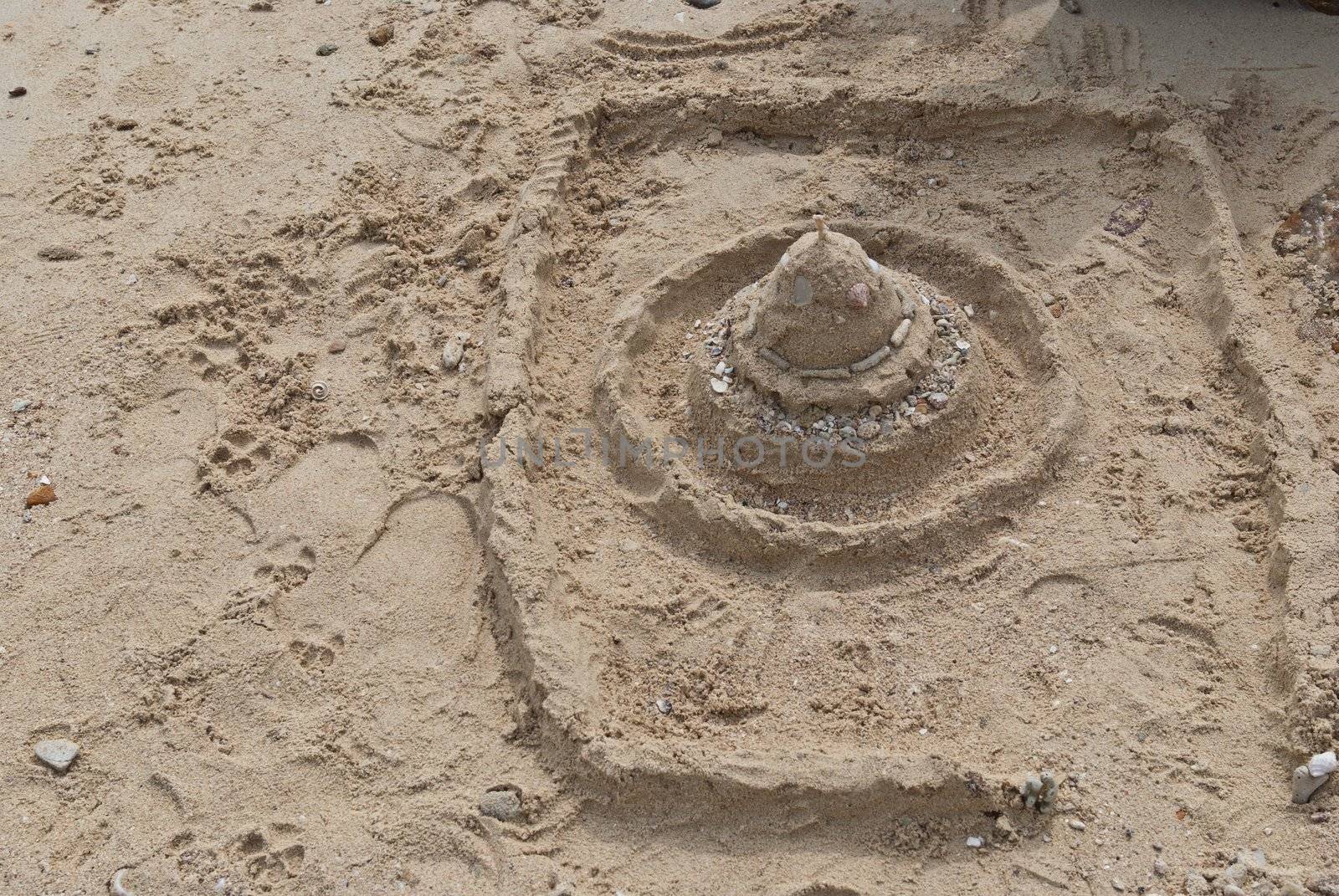 Sand Castle on the Beach by sasilsolutions