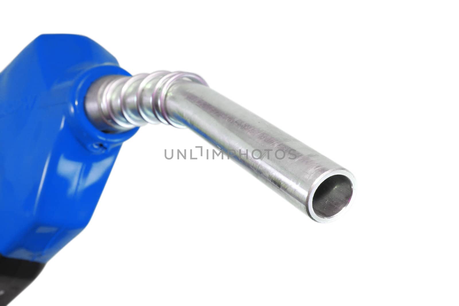 Refueling hose on white background