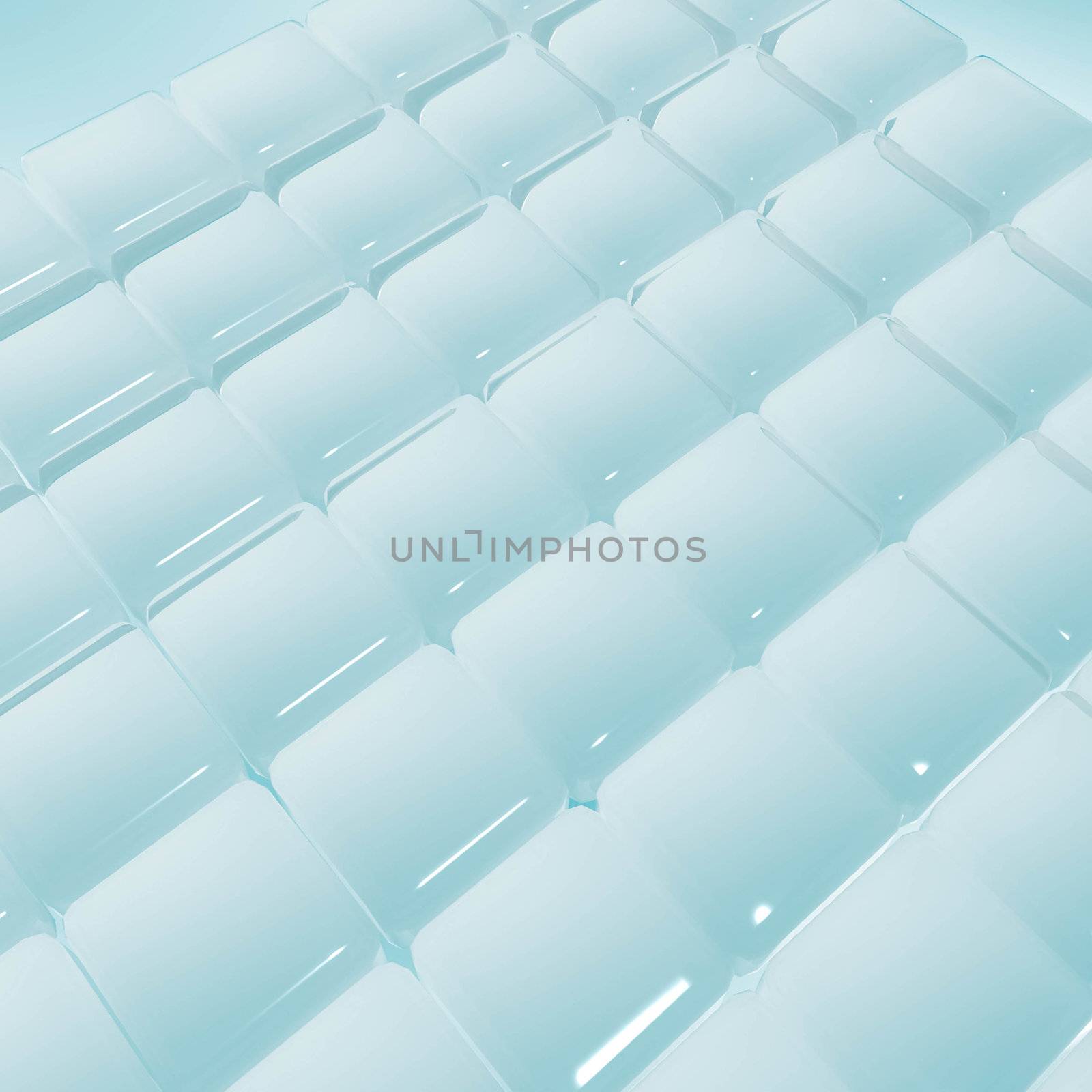 Smooth ice block pattern background at an angle with pink light reflection.