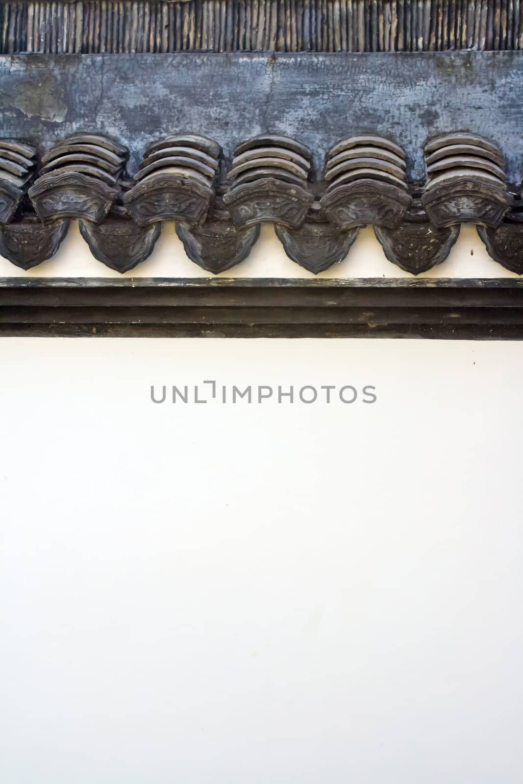 Chinese ancient fence background