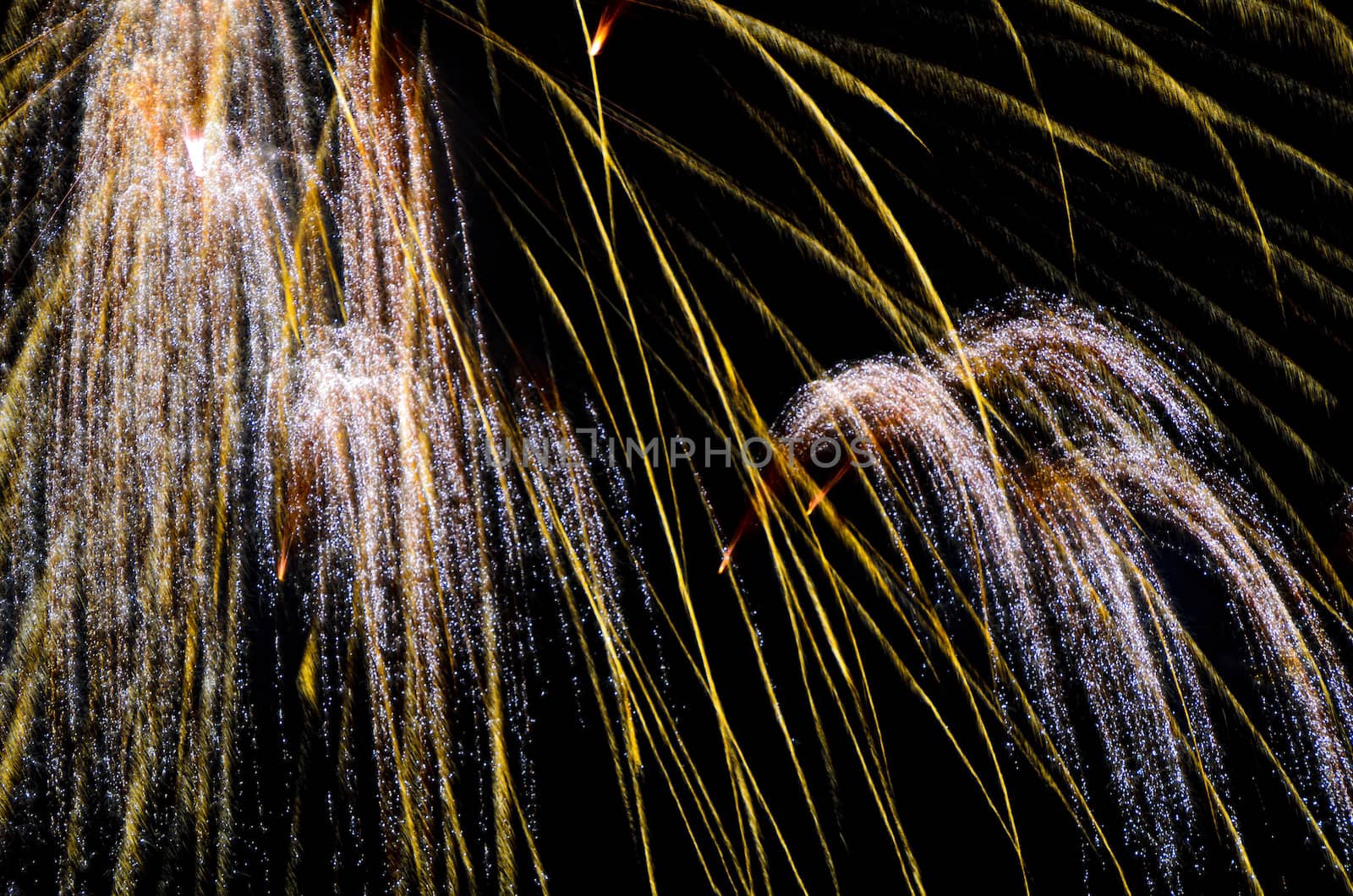 Fireworks during the New Year's celebration in the Philippines