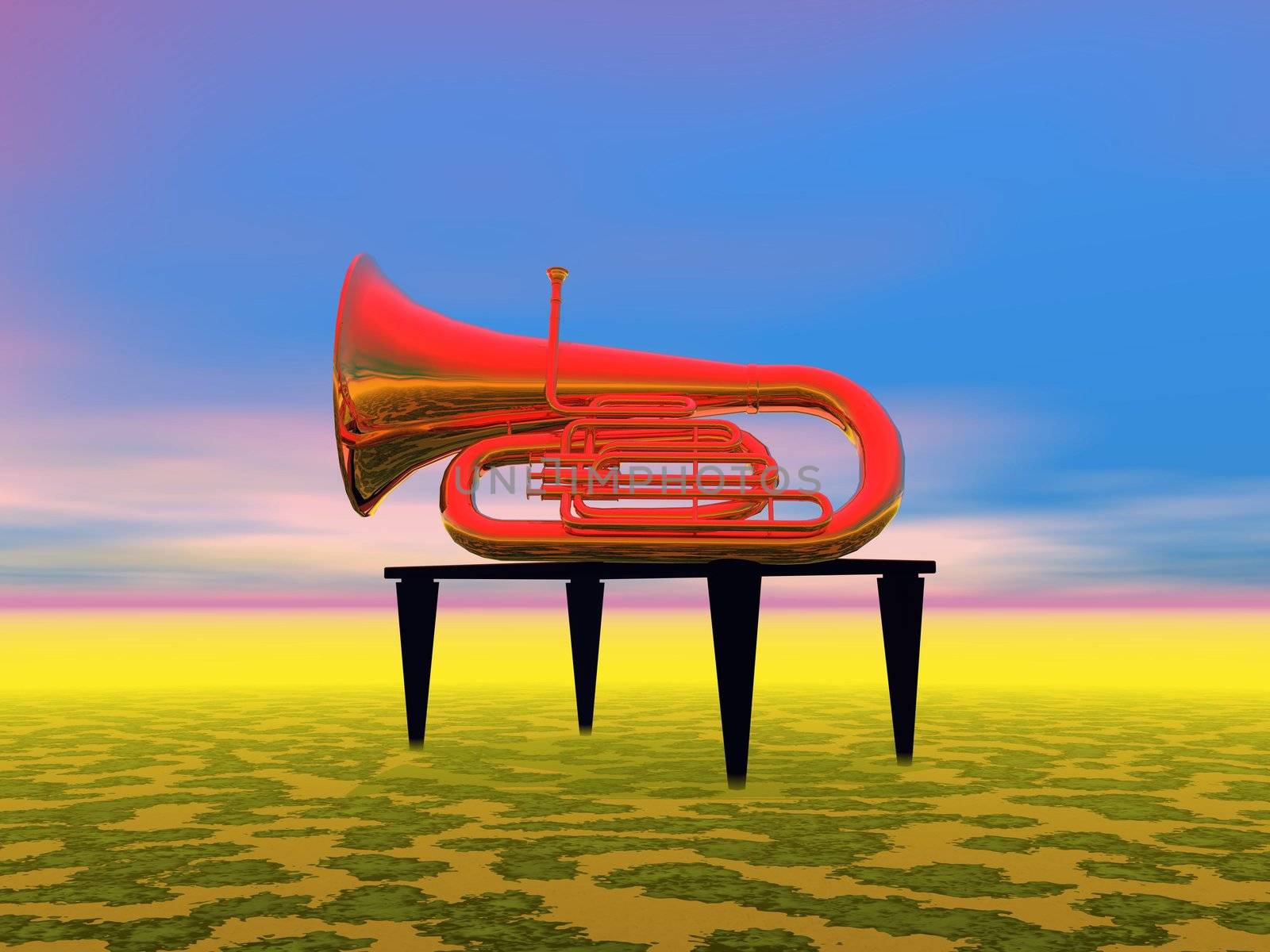 music and trumpet