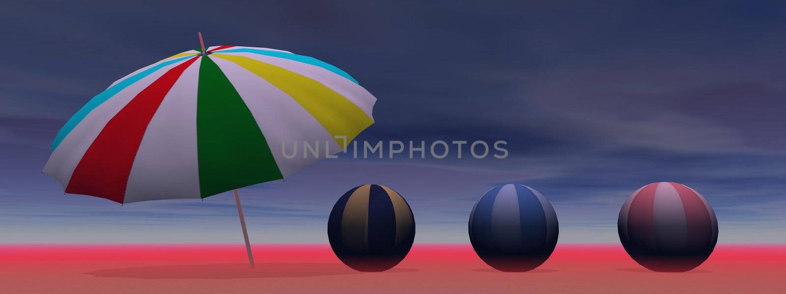 beach and balls by mariephotos