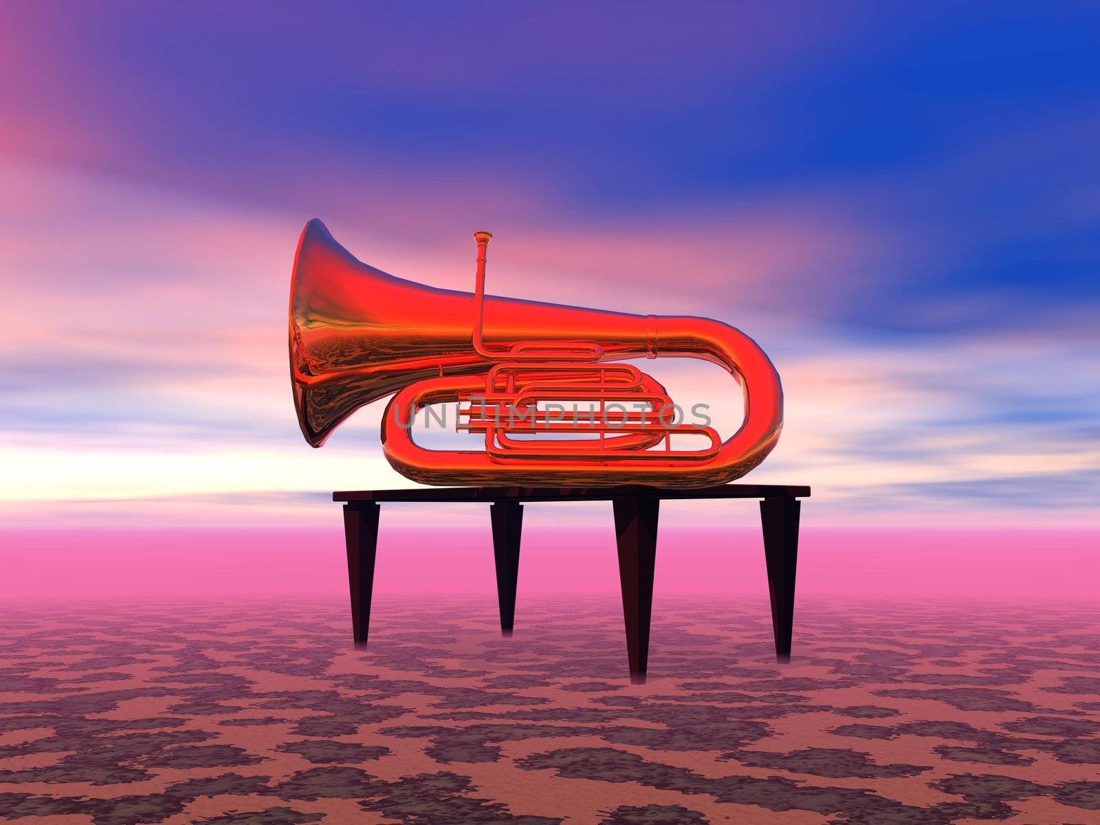 music and trumpet