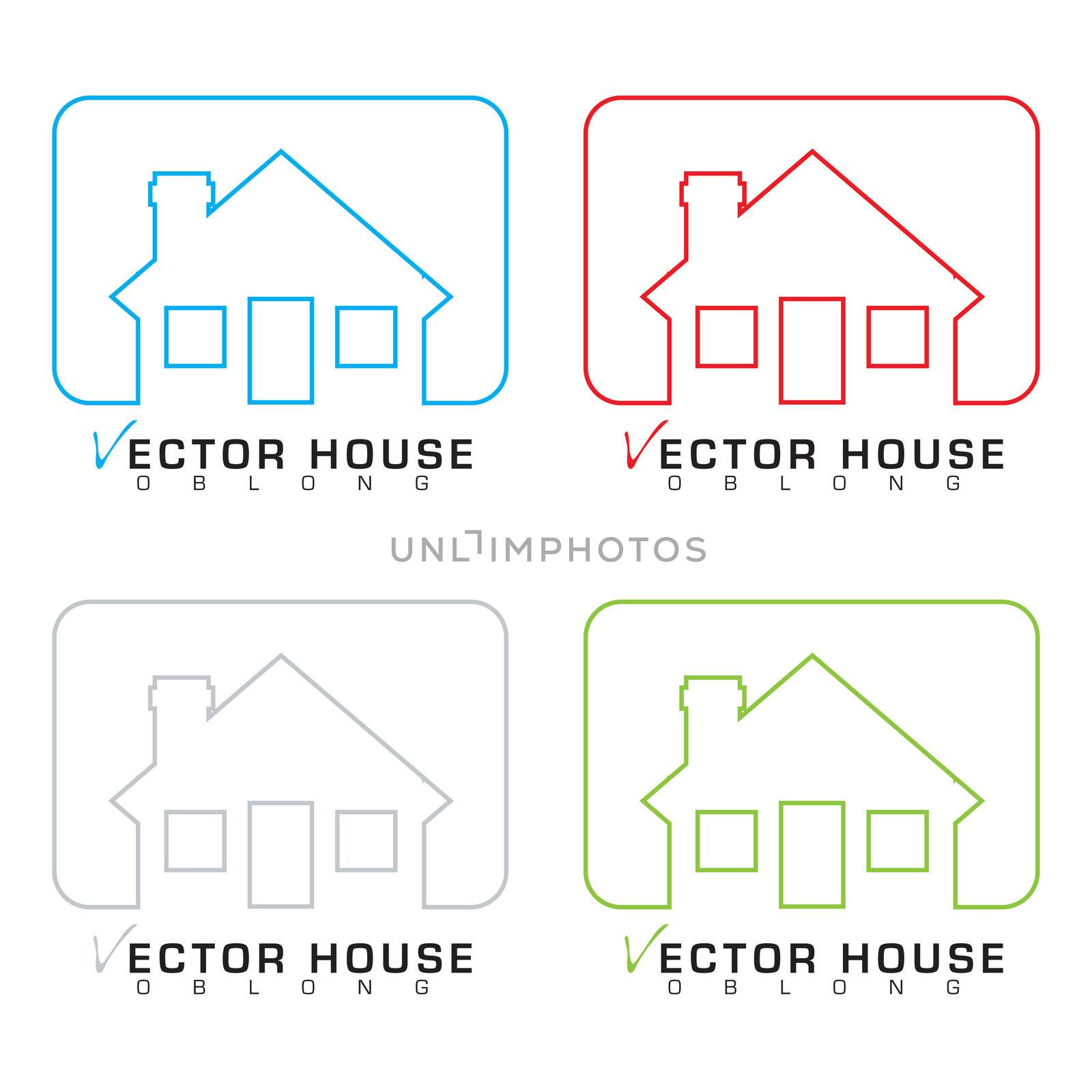 House icon outline set by nicemonkey