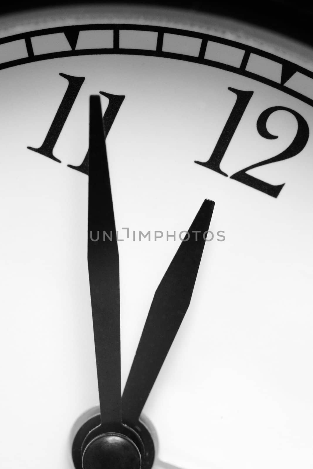 clock, black and white photo by anelina