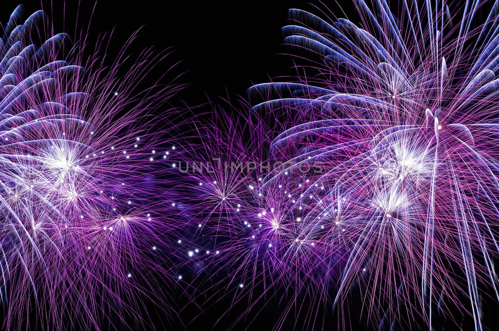 Fireworks during the New Year's celebration in the Philippines