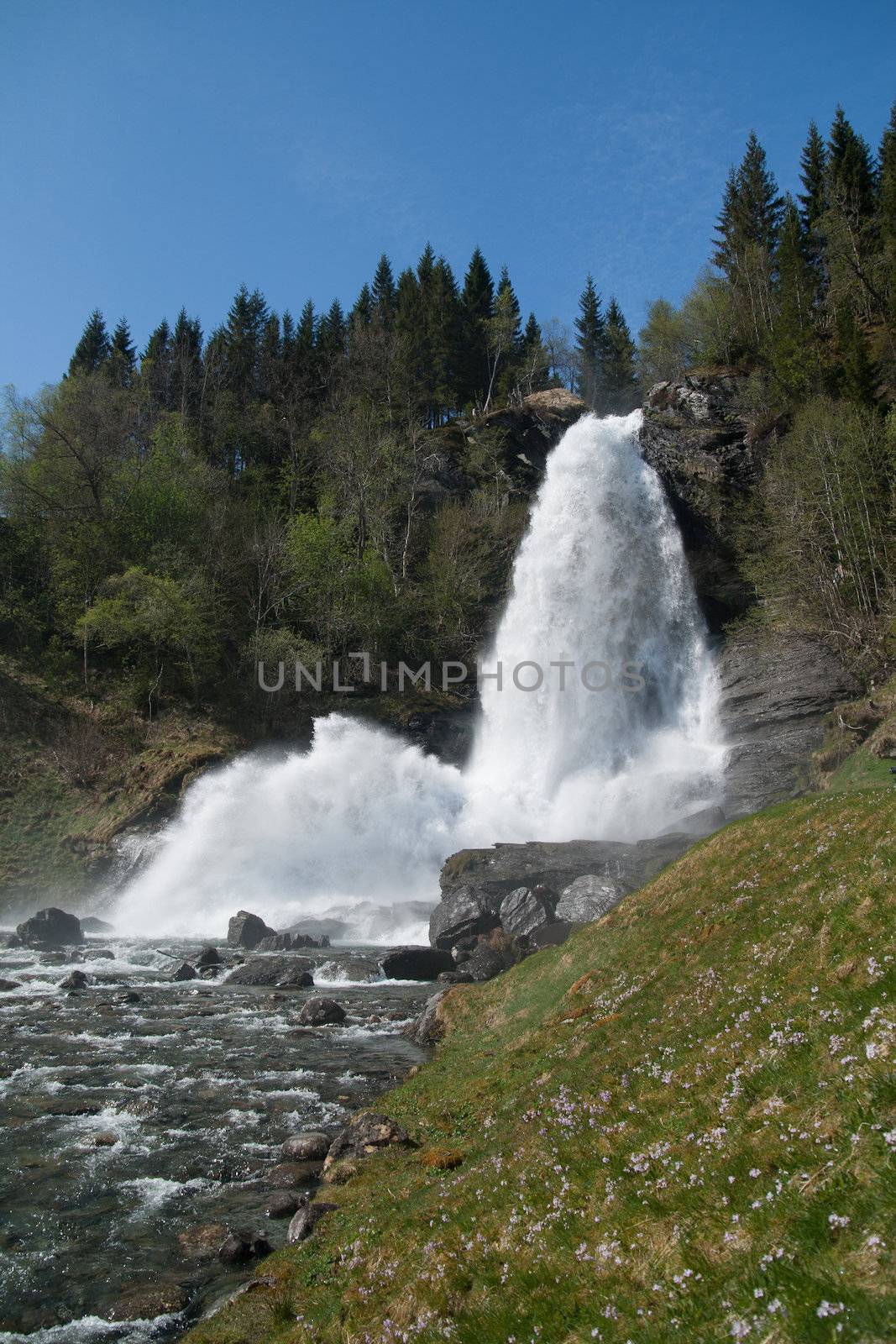 Rivers and waterfalls in Norway