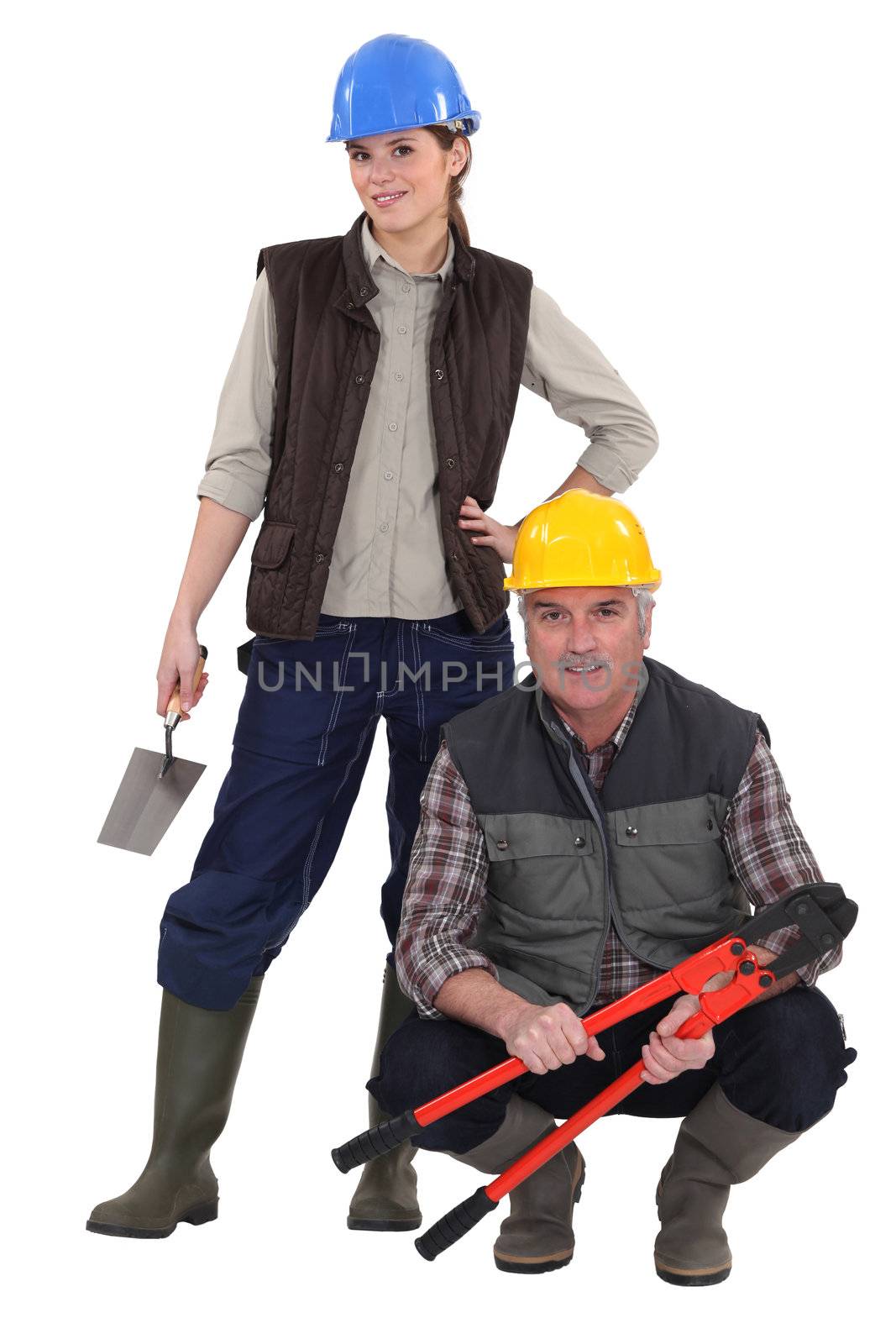 Construction team by phovoir