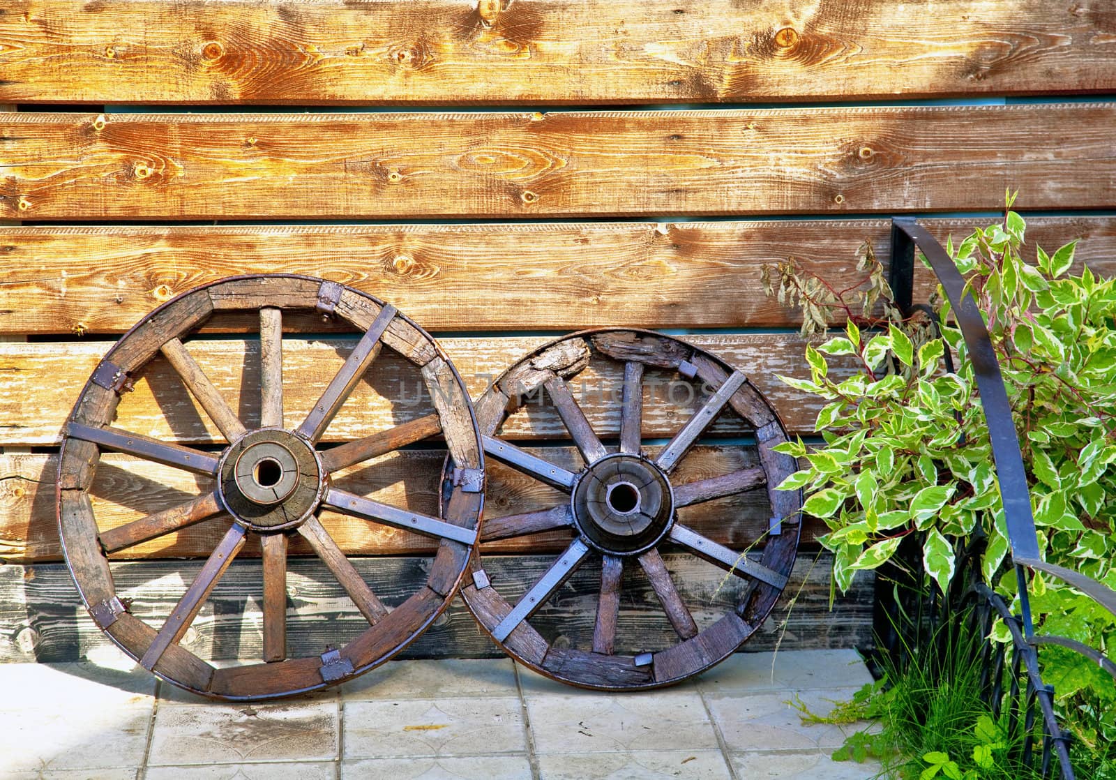 old wooden wheel  by Oledjio