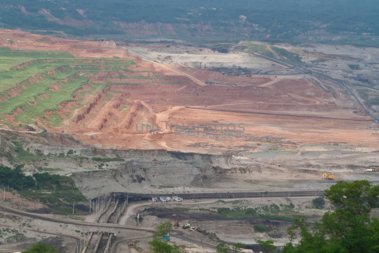 Coalmine landscape. Mine MaeMoh, Lamphang, North, Thailand.