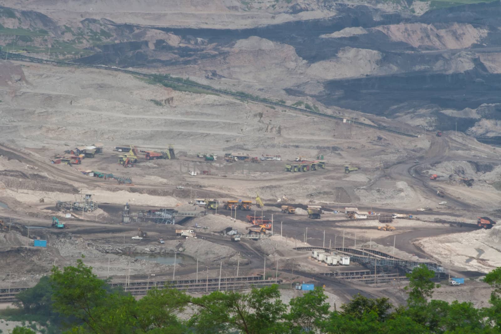 Coalmine landscape. Mine MaeMoh, Lamphang, North, Thailand.