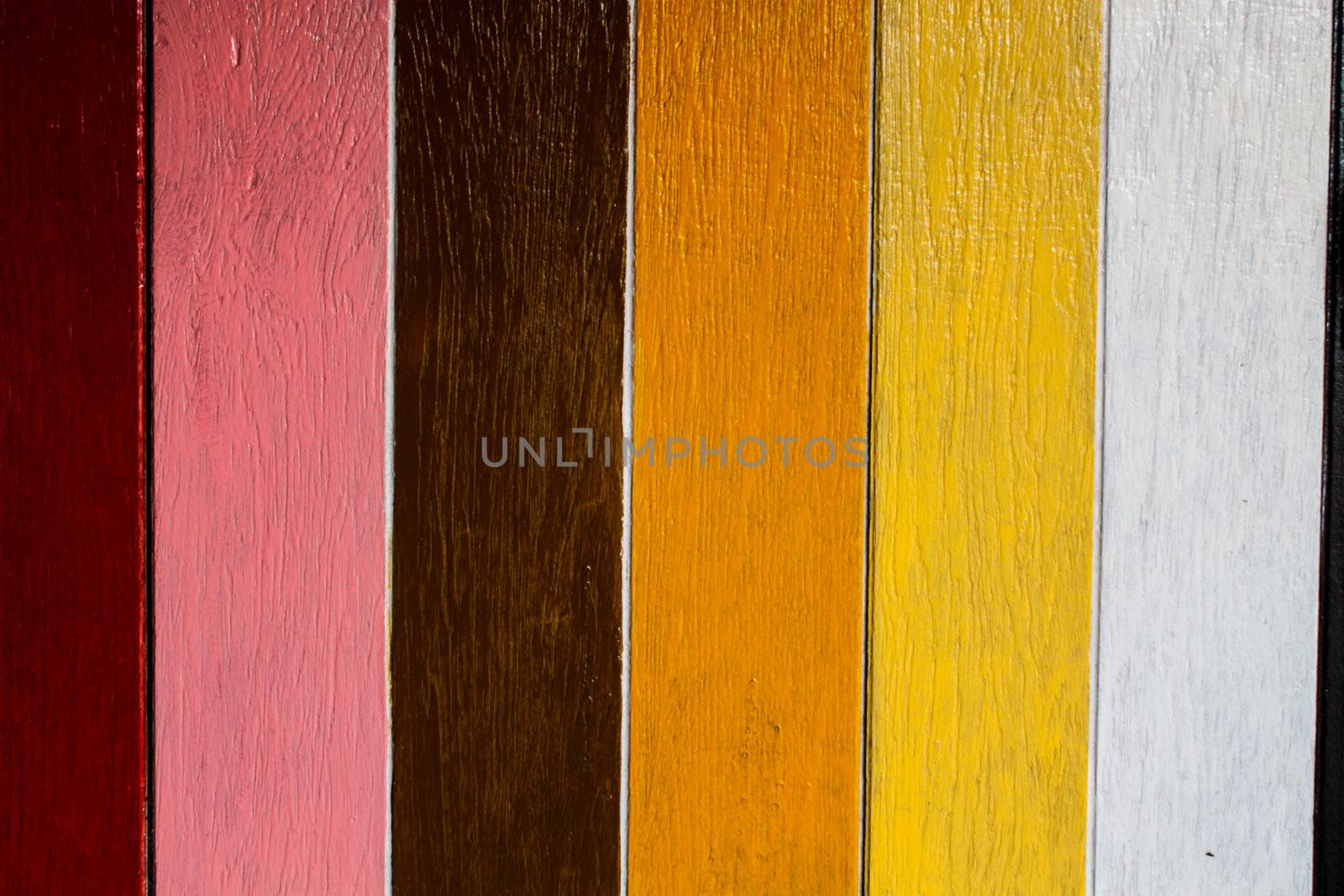 colorful wooden by punsayaporn