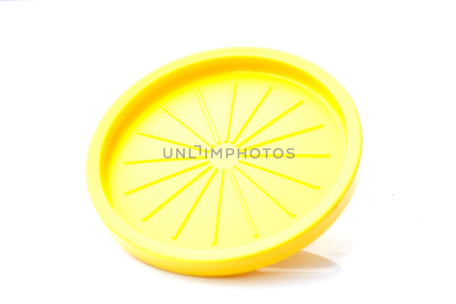 Yellow Plastic Saucer