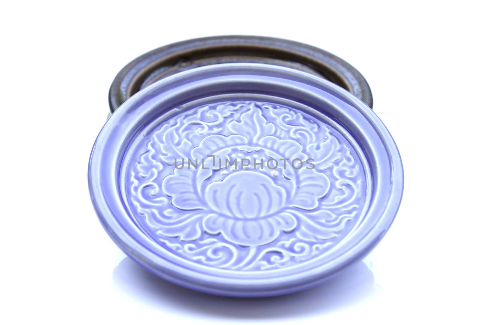 Ceramic Saucer by punsayaporn