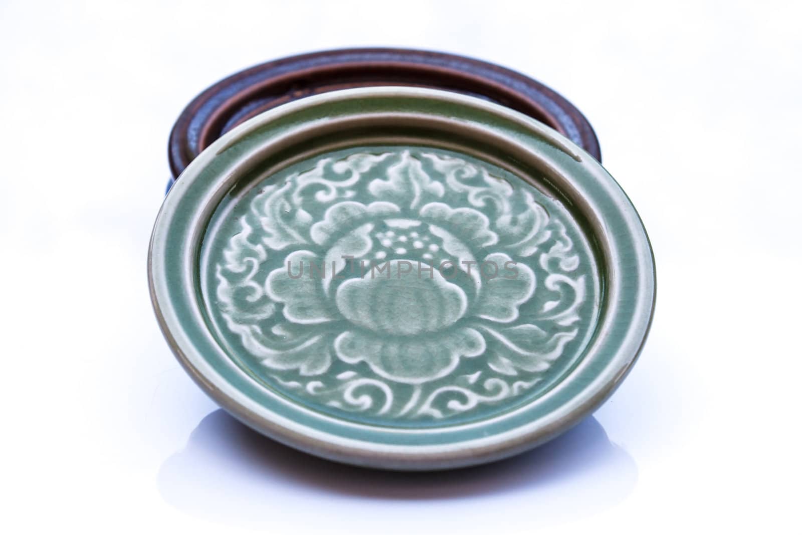 Ceramic Saucer by punsayaporn