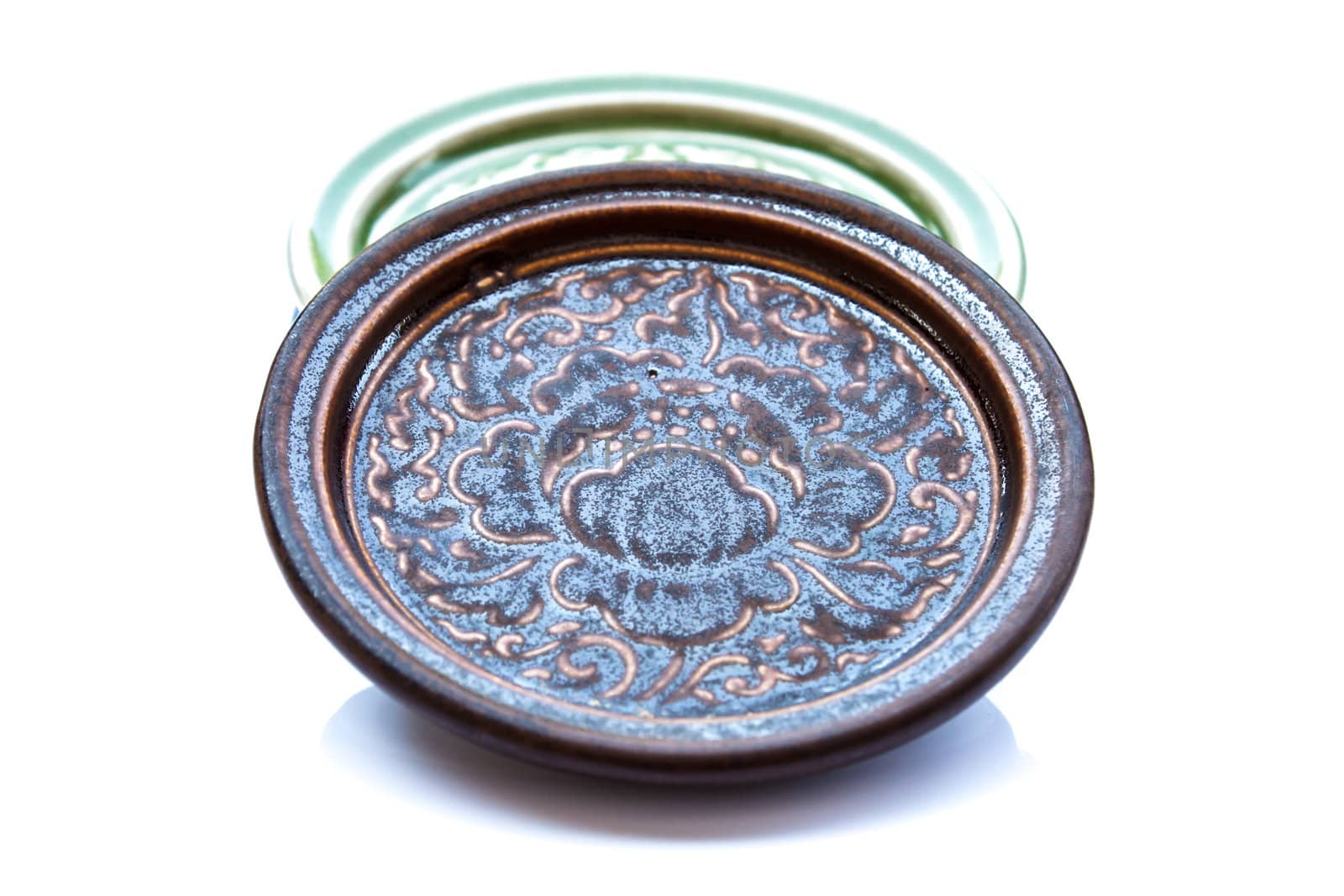 Ceramic Saucer by punsayaporn