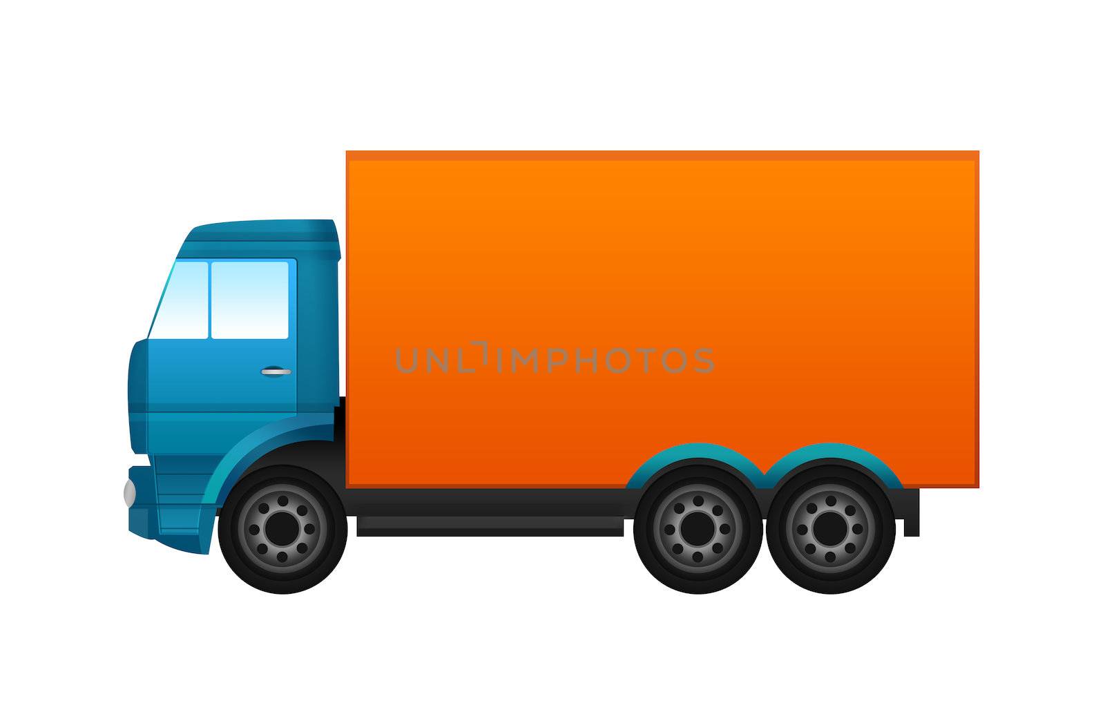 Illustration of a colorful truck