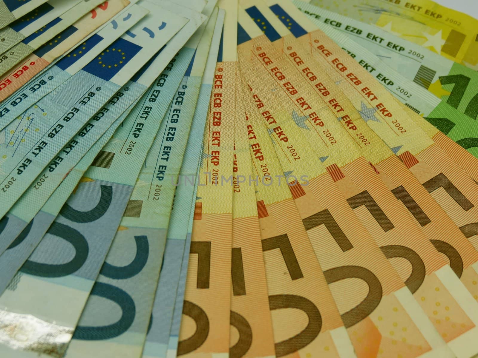 Euro (EUR) banknotes - legal tender of the European Union