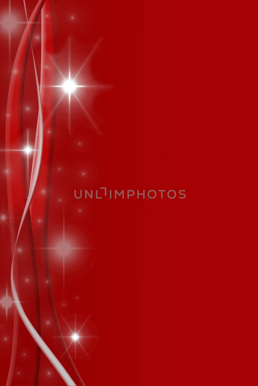 christmas background for your designs in red with swirls and snowflakes