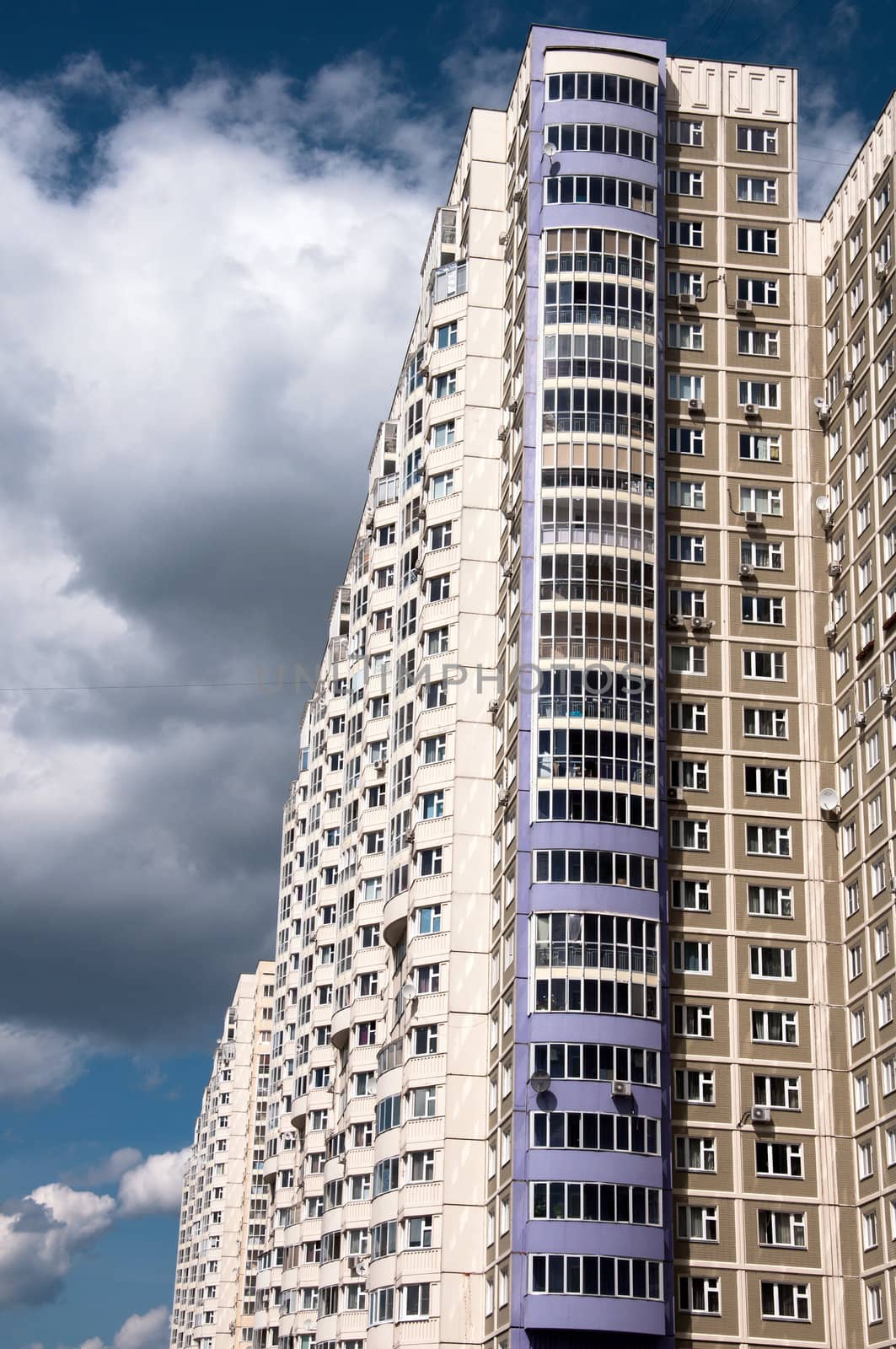 Modern apartment house in Moscow, Russia by olgavolodina