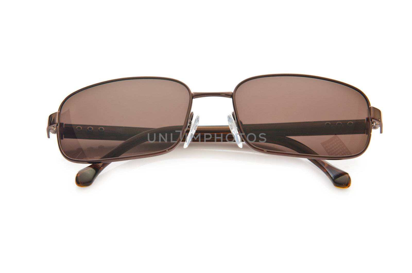 Stylish sunglasses isolated on the white