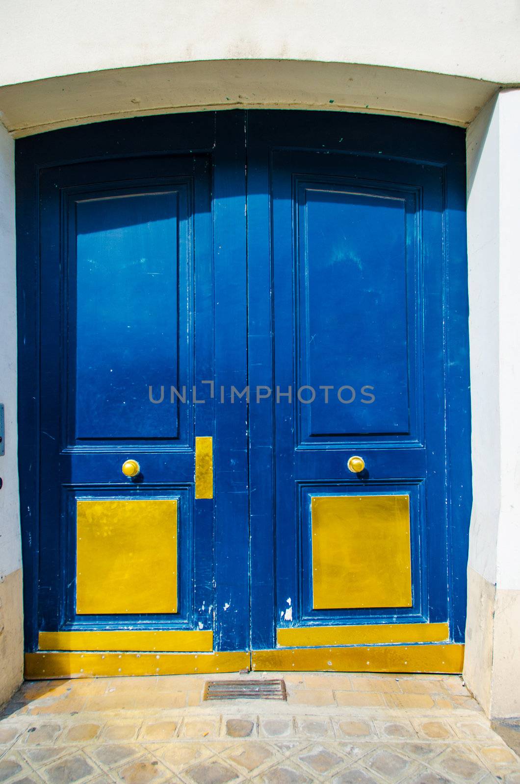 Entrace door on bright summer day by Elnur