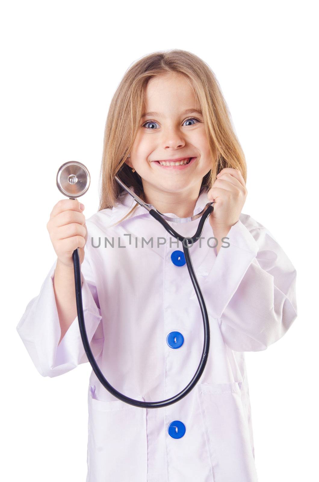 Little girl in doctor costume by Elnur