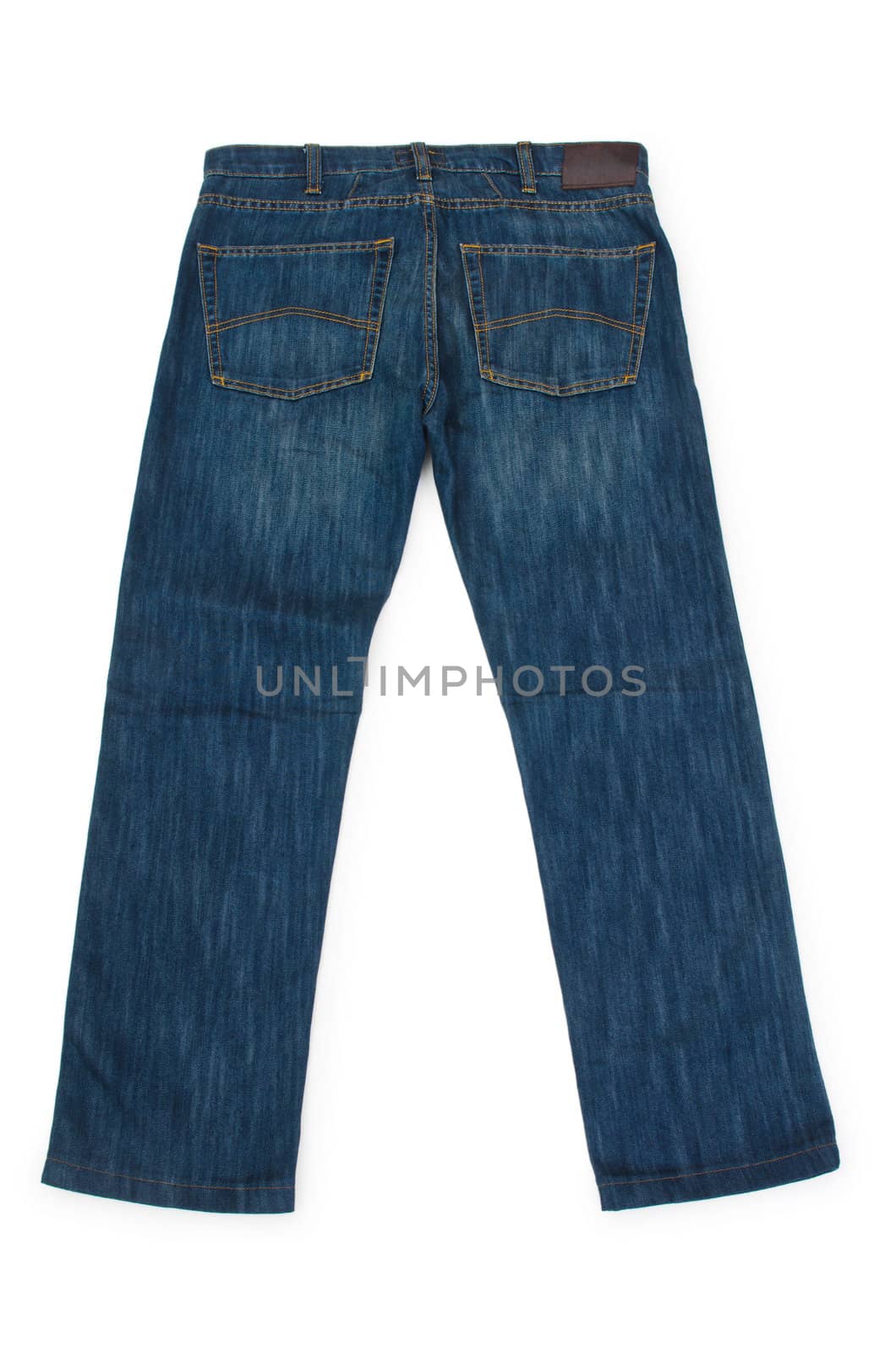 Pair of jeans isolated on the white