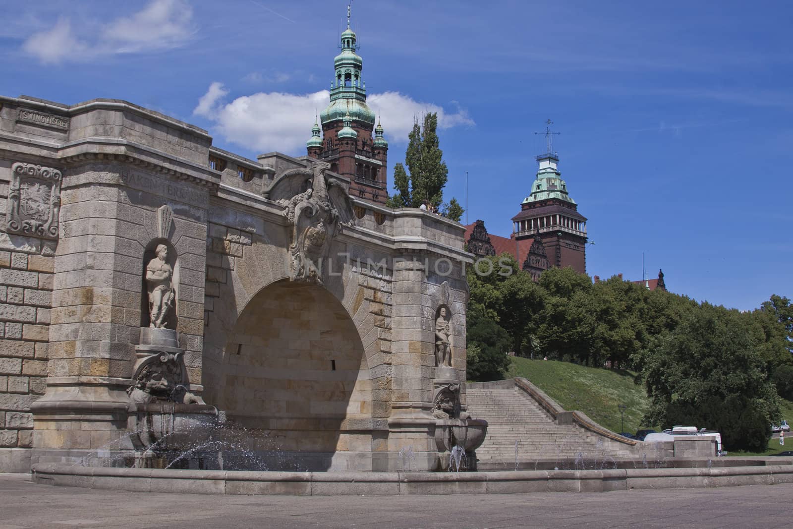 Wały Chrobrego in Szczecin, Poland