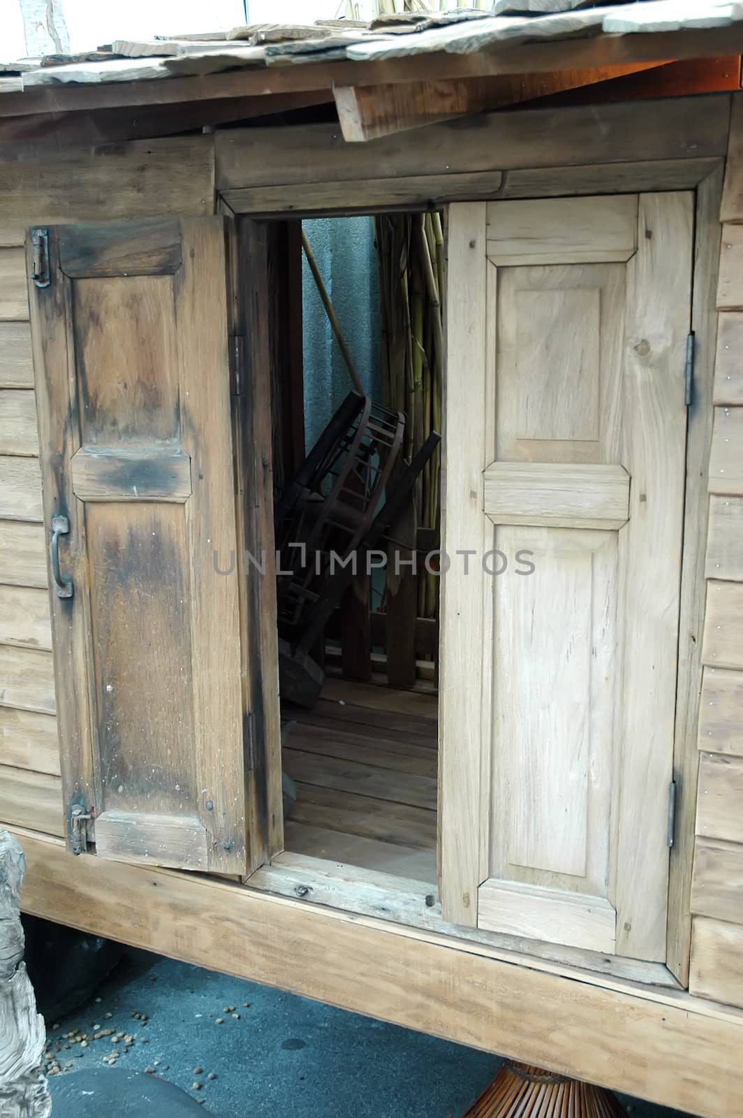 Old wood windows