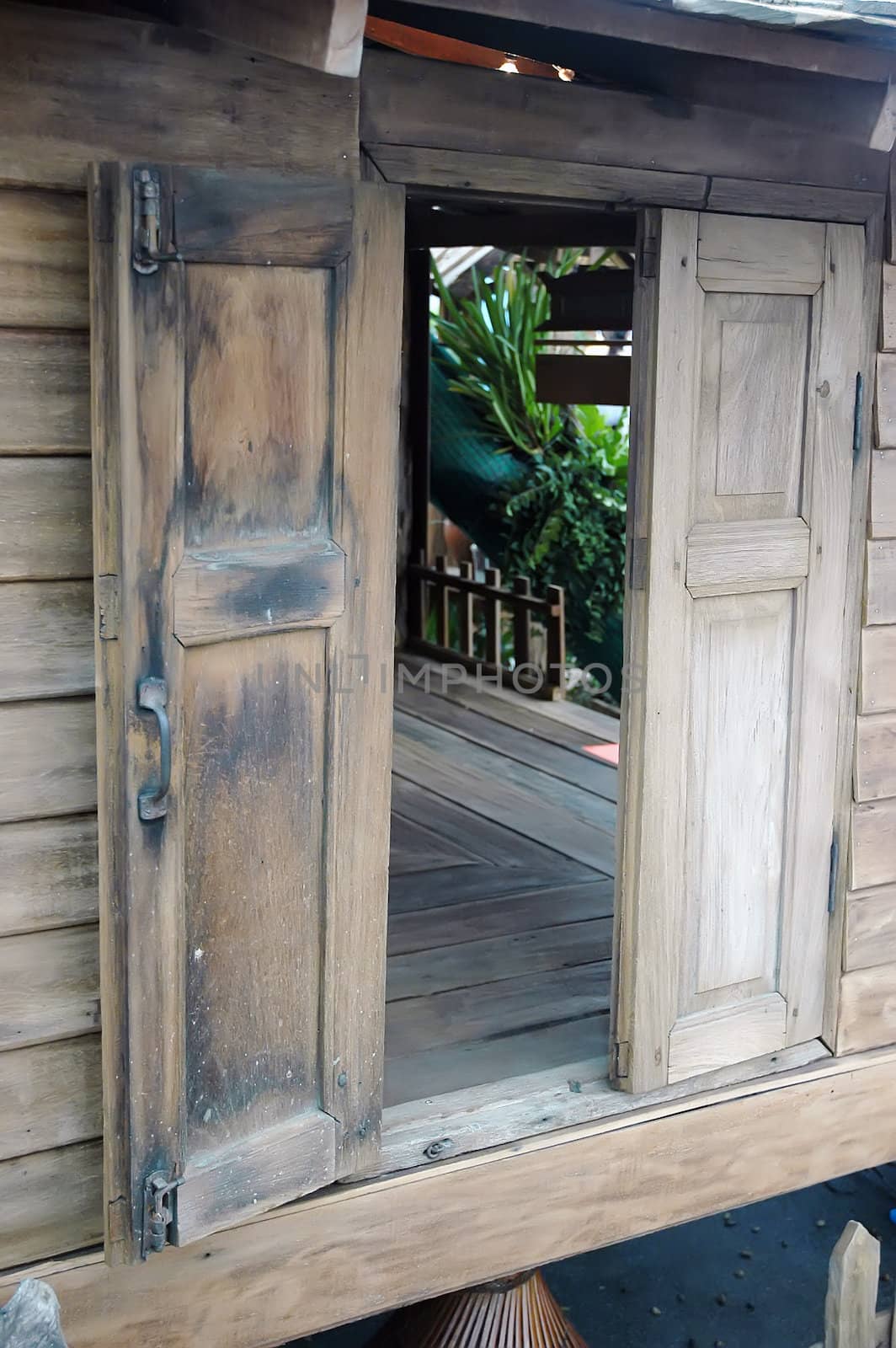 Old wood windows