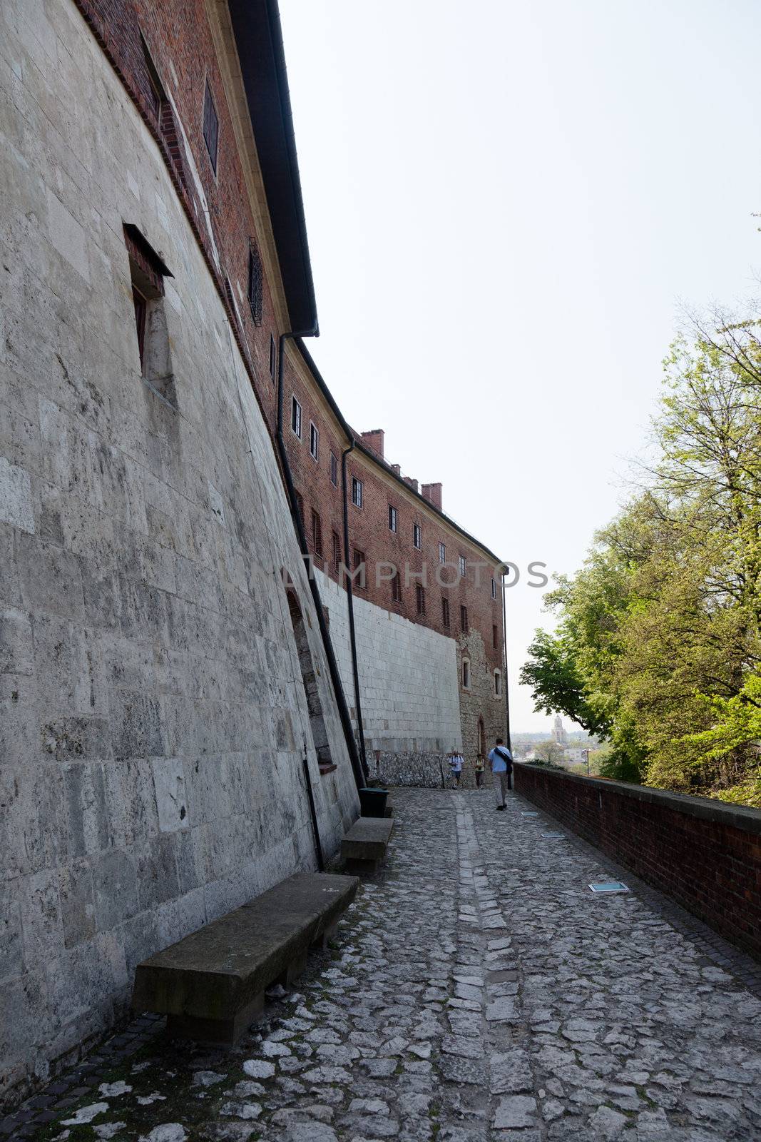 The Gothic Wawel Castle in Cracow in Poland was built at the behest of Casimir III the Great