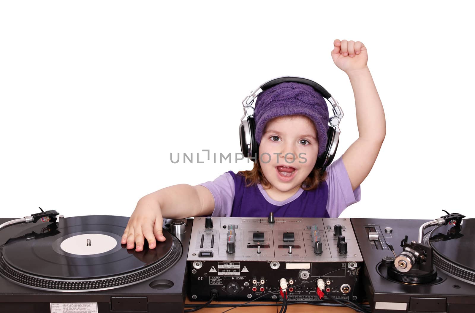 little girl dj fun and play music