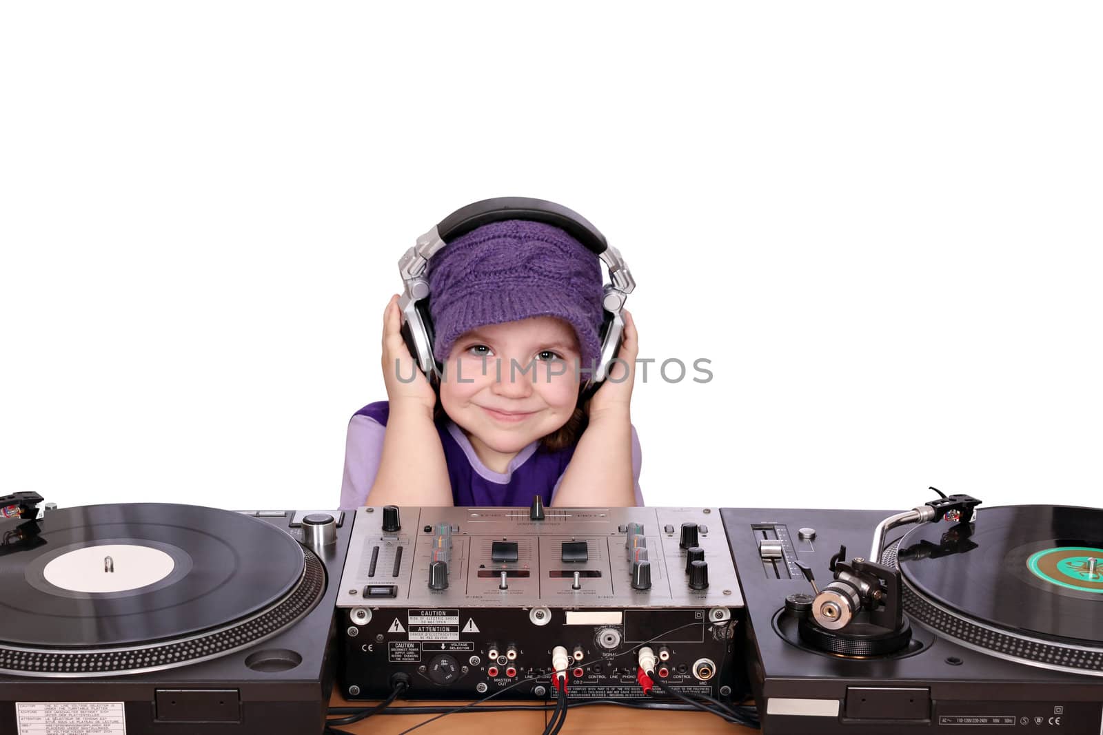 little girl dj