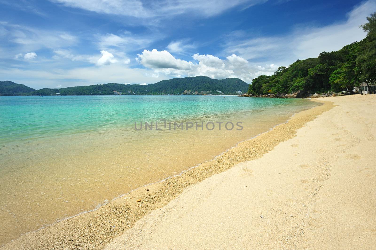 Beautiful beach landscape in Thailand