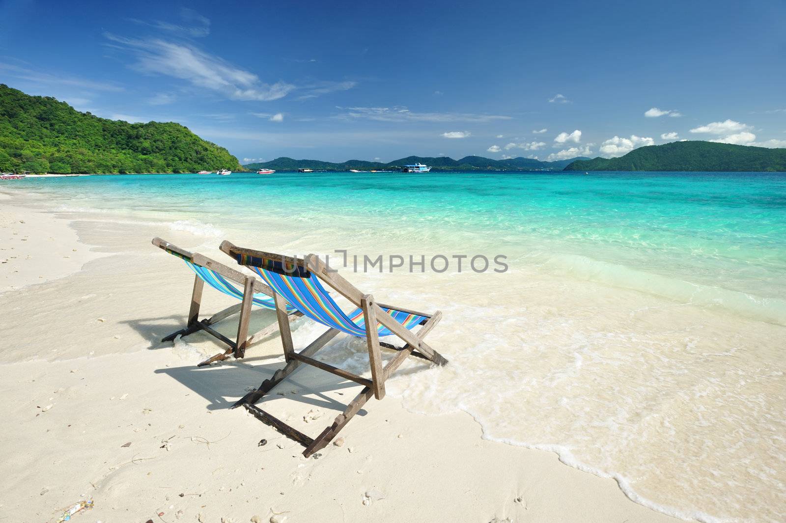 Beautiful beach landscape in Thailand