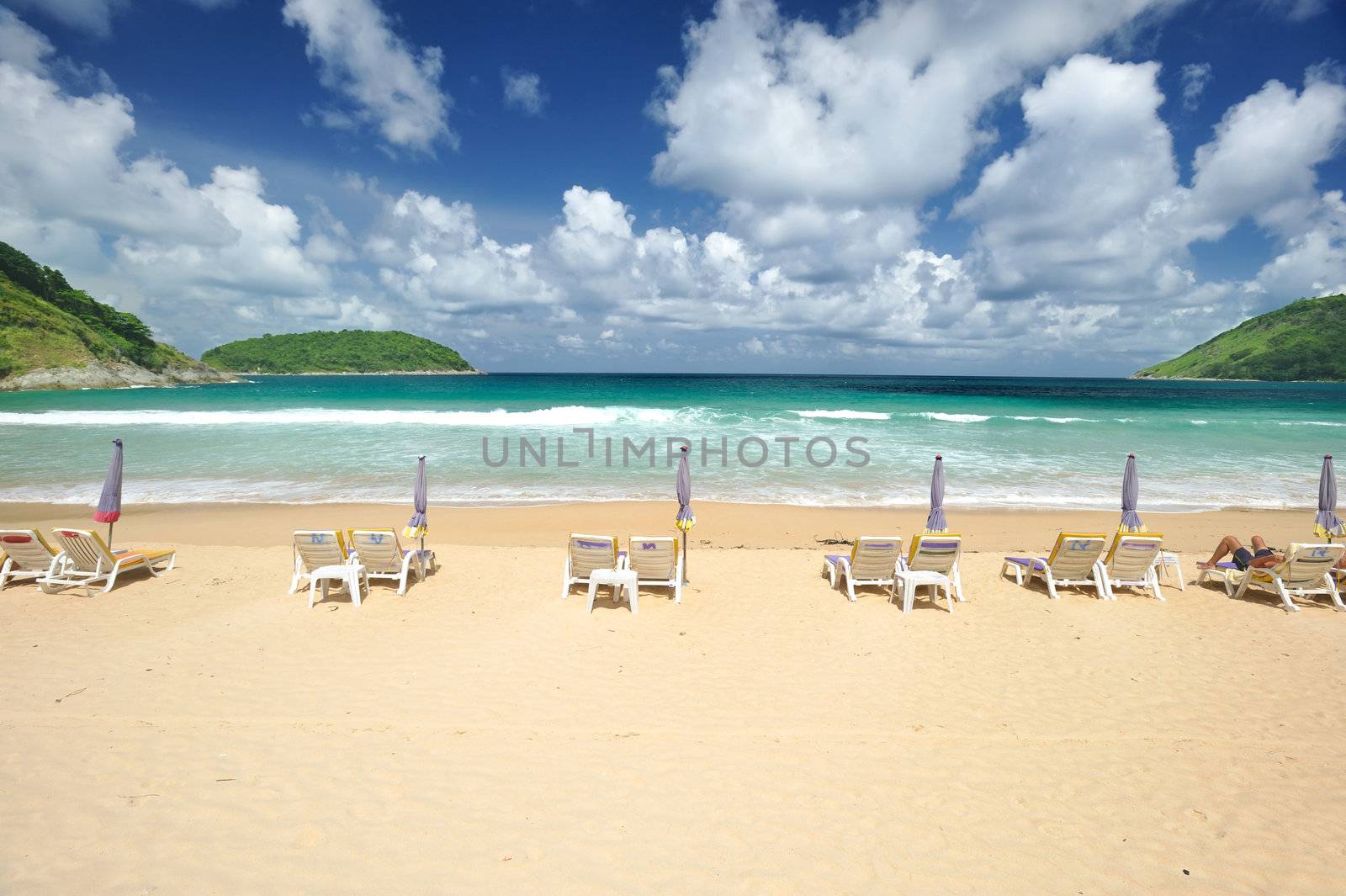 Beautiful beach landscape in Thailand