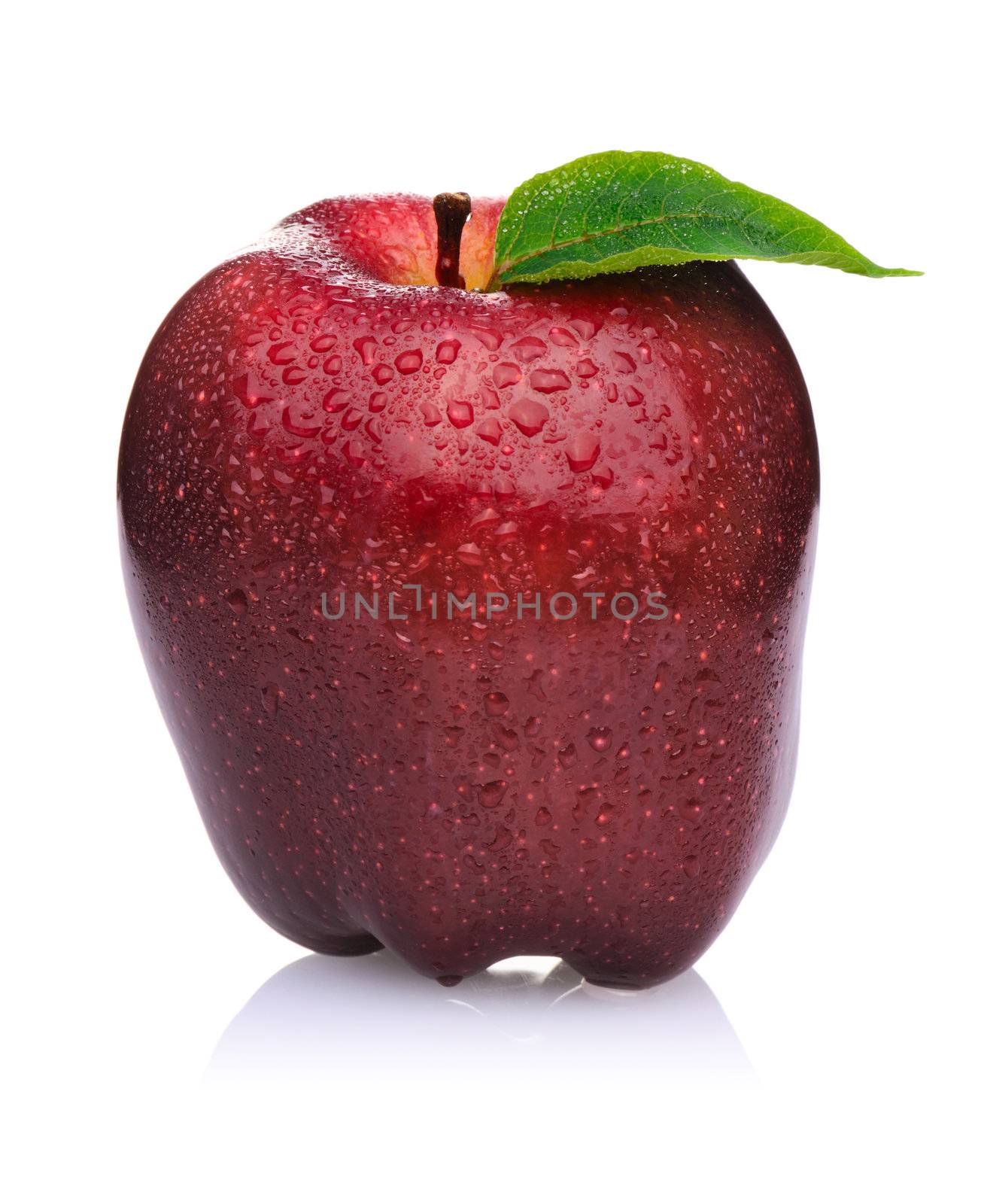 Red Apple isolated on white background