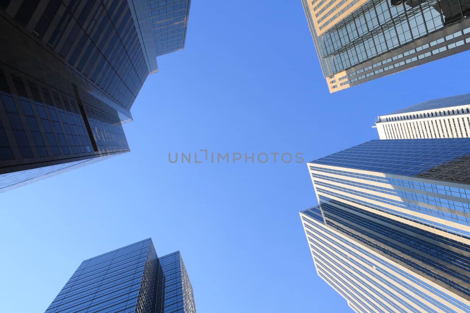 New skyscrapers of downtown.Canada.