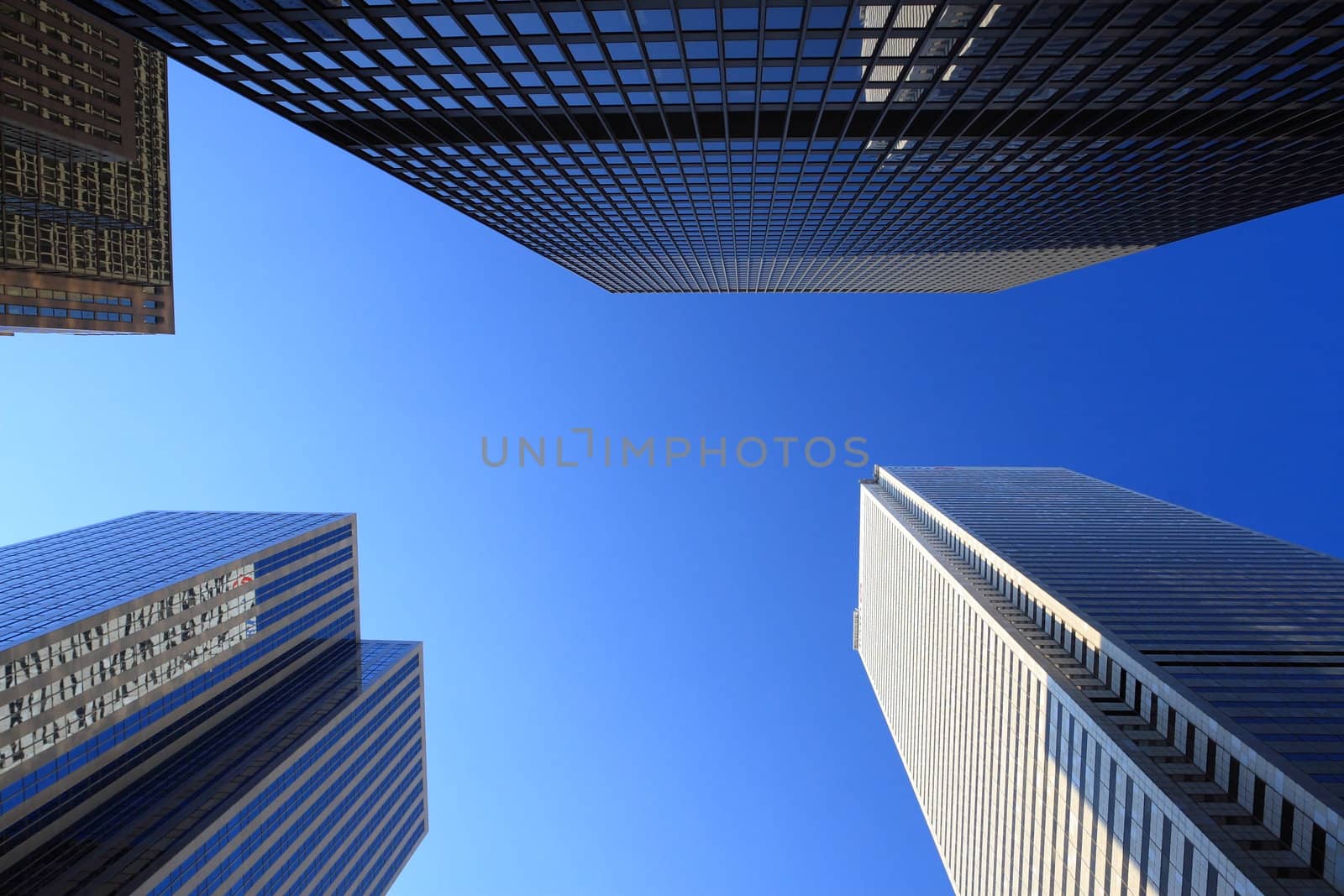 New skyscrapers of downtown.Canada.