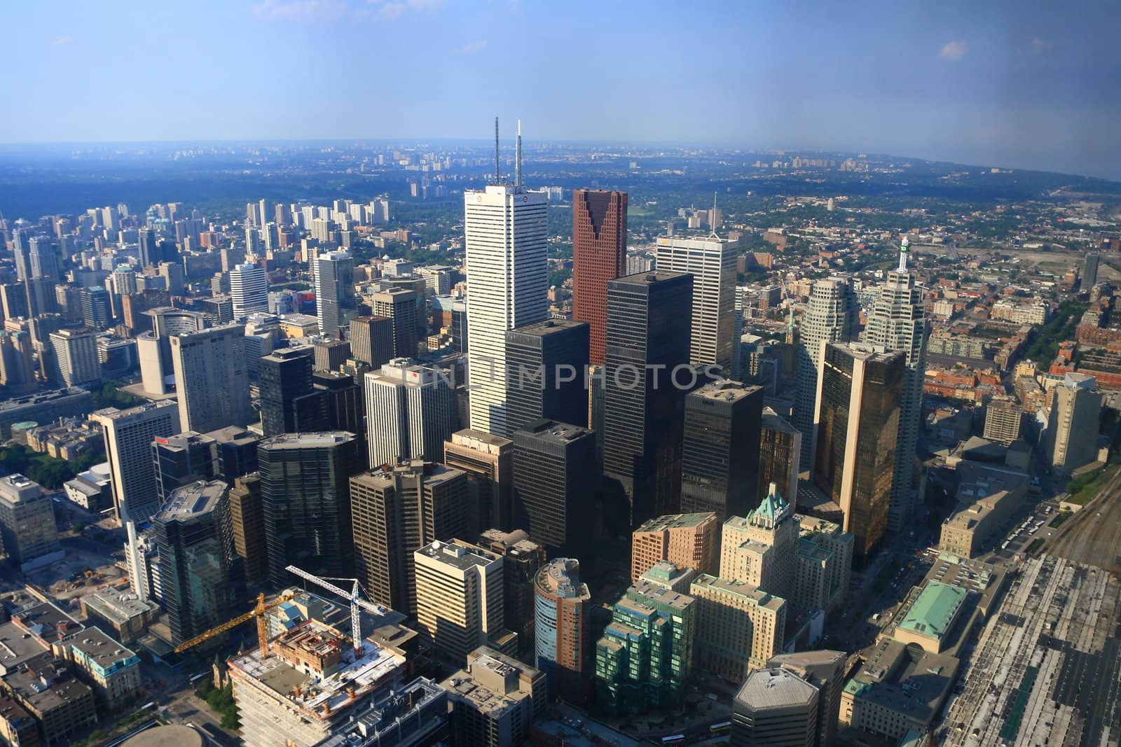 New skyscrapers of downtown.Canada.