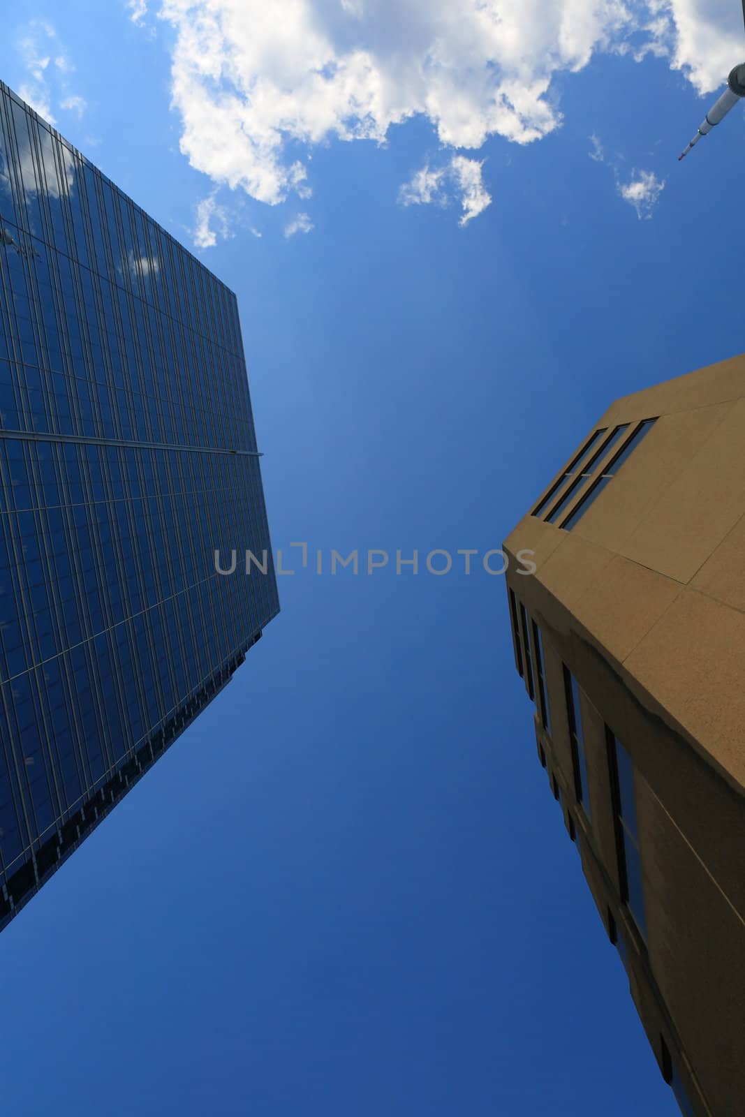 New skyscrapers of downtown.Canada.