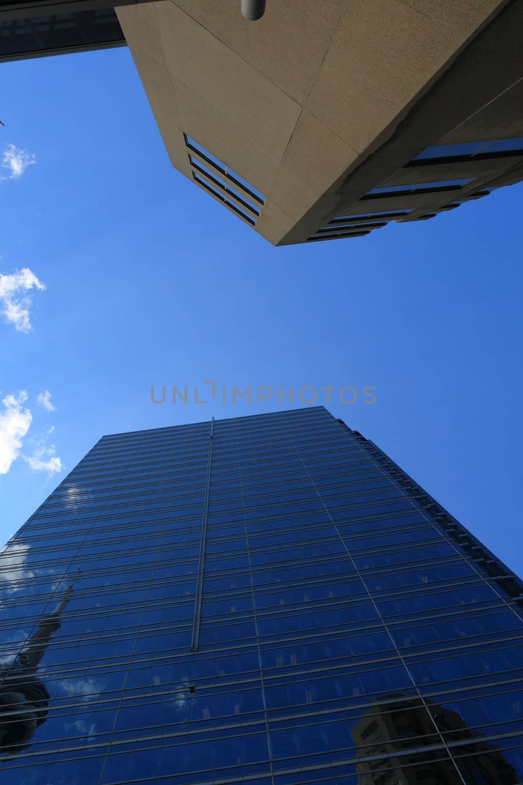 New skyscrapers of downtown.Canada.