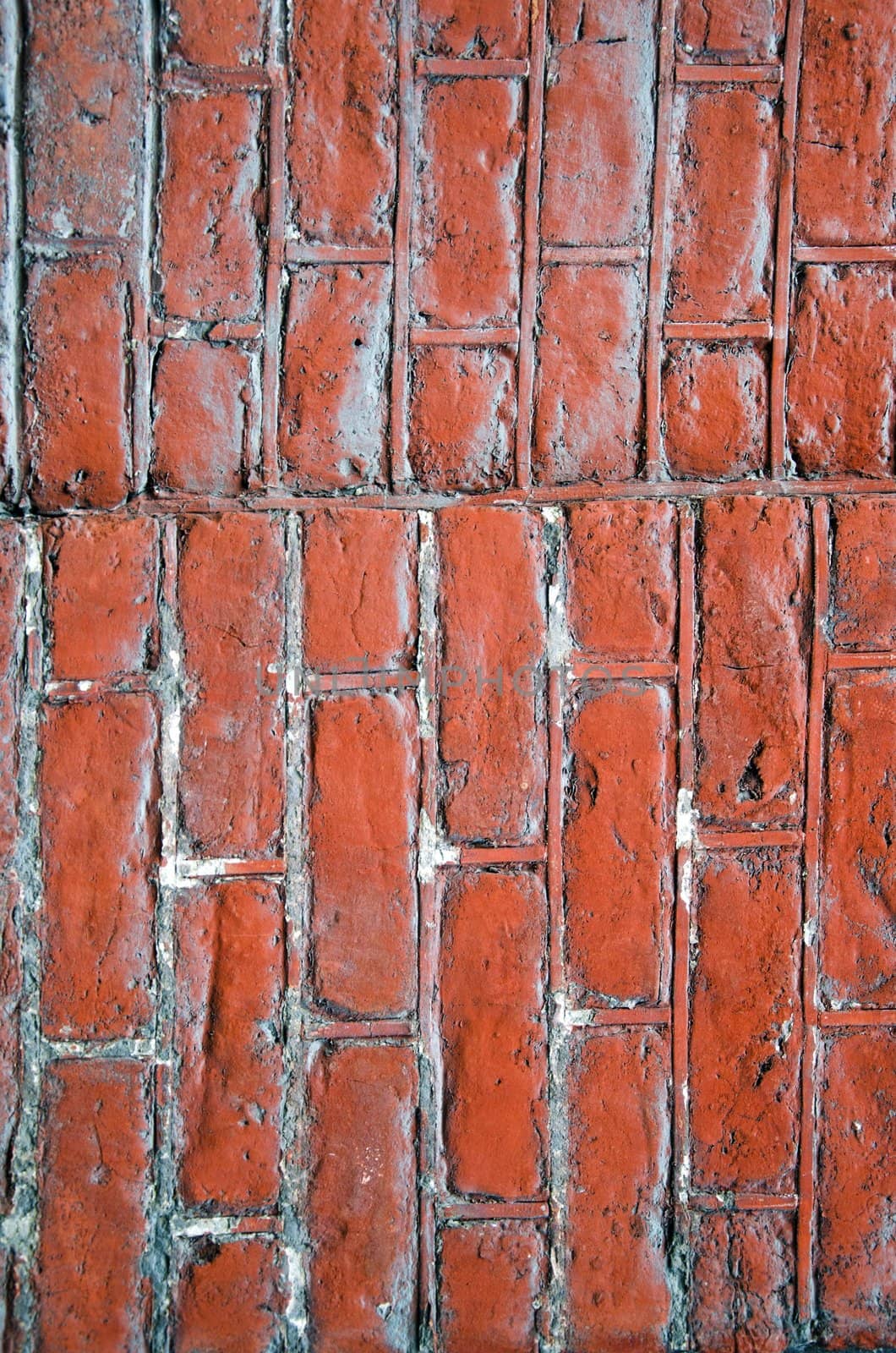 Painted brick wall details architectural fragment by sauletas