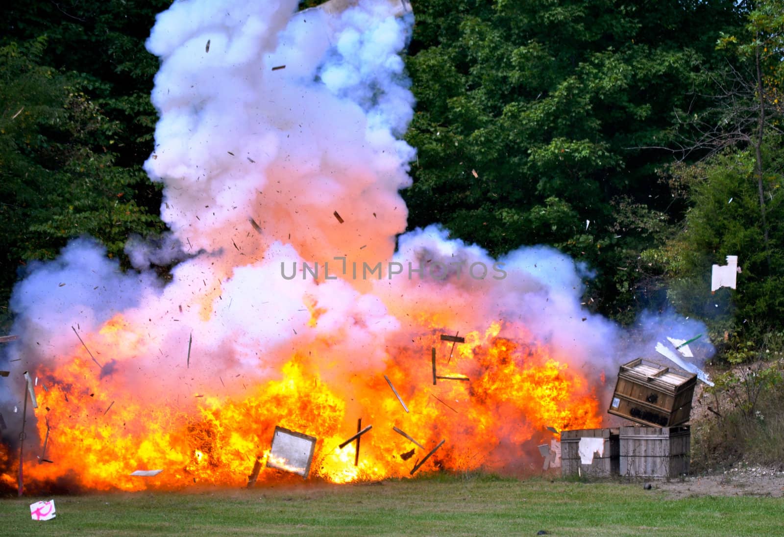 Civil War Re-enactment - explosion by RefocusPhoto