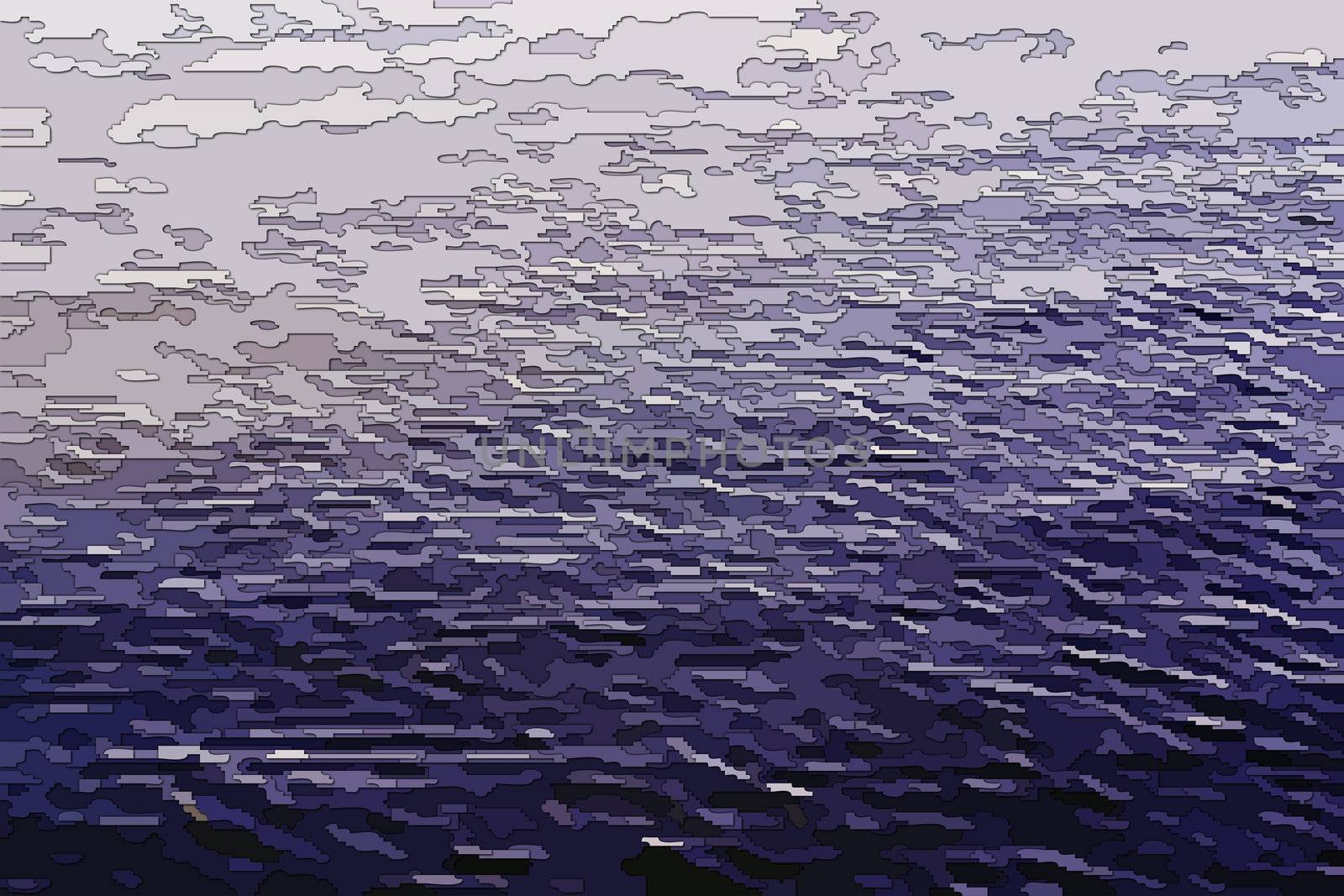 texture or background illustrated dark blue water surface