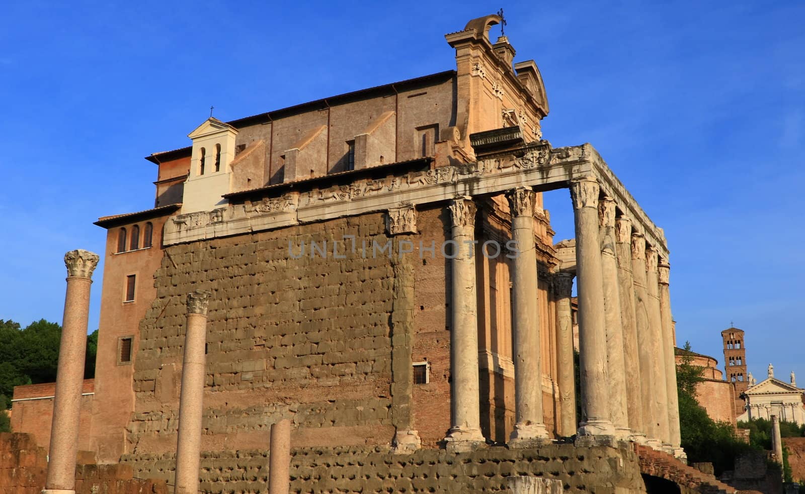 Rome. Temple of Antoninus and Faustina at Rome