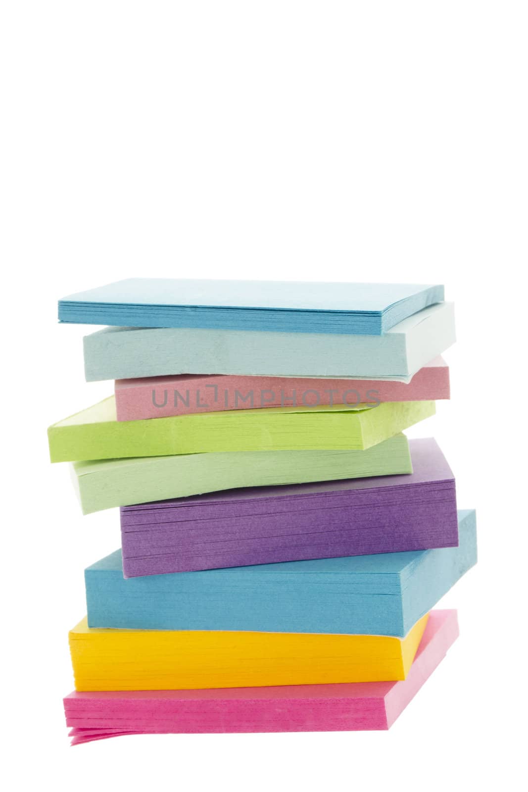 a pile of colorful adhesive paper by kozzi