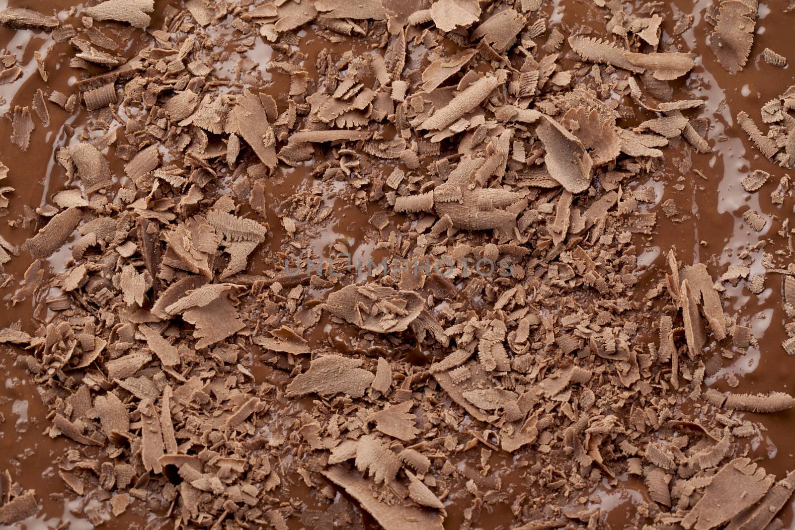 Crushed chocolate pieces